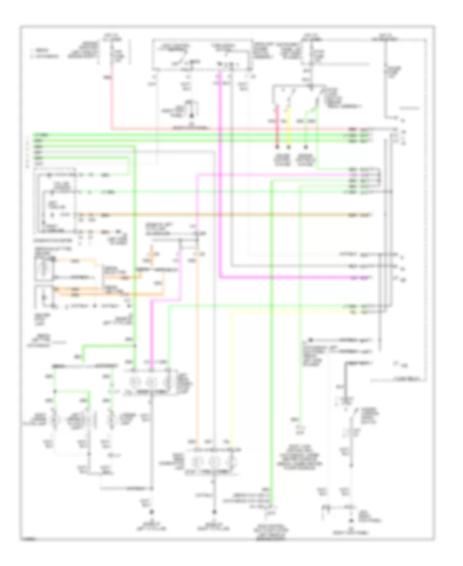 Exterior Lamps Wiring Diagram (2 of 2) for Toyota Yaris 2011