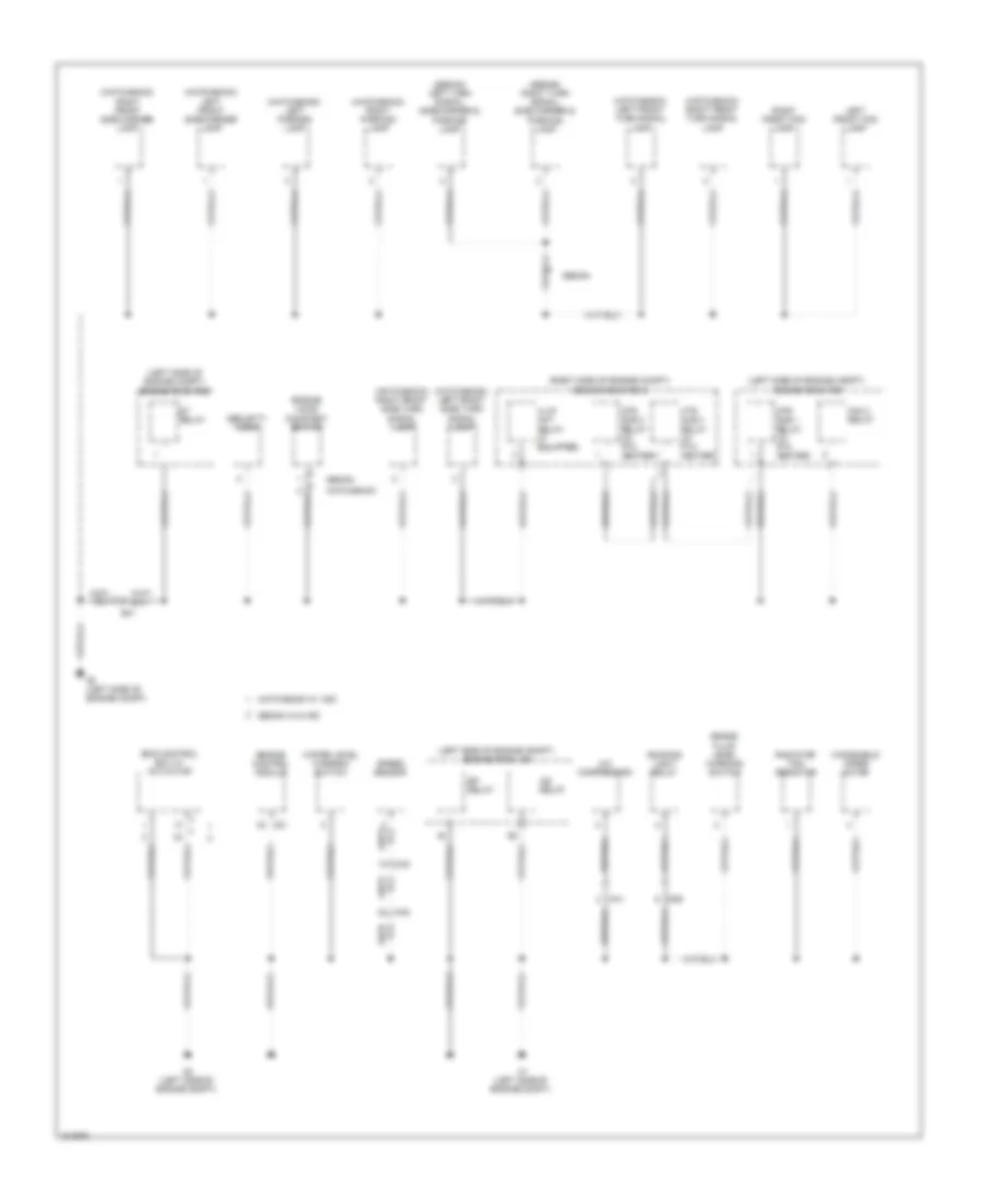 Ground Distribution Wiring Diagram (2 of 3) for Toyota Yaris 2011