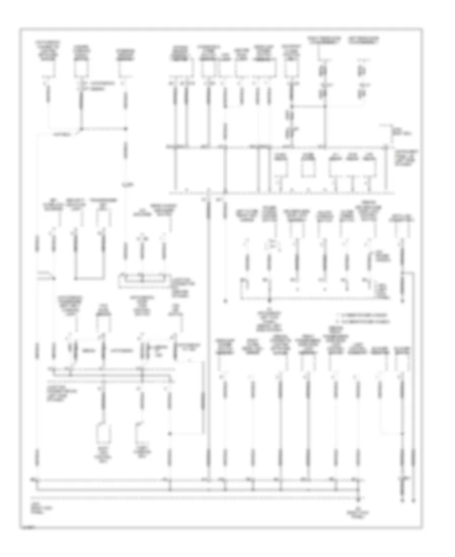 Ground Distribution Wiring Diagram (3 of 3) for Toyota Yaris 2011