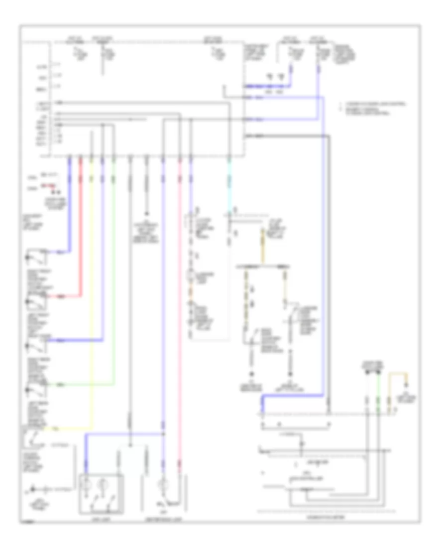 Courtesy Lamps Wiring Diagram for Toyota Yaris 2011