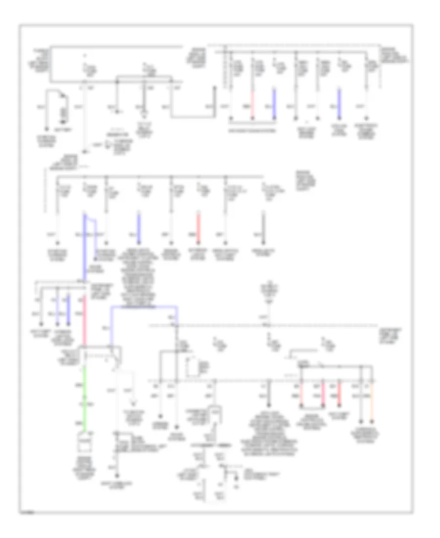 Power Distribution Wiring Diagram 1 of 3 for Toyota Yaris 2011