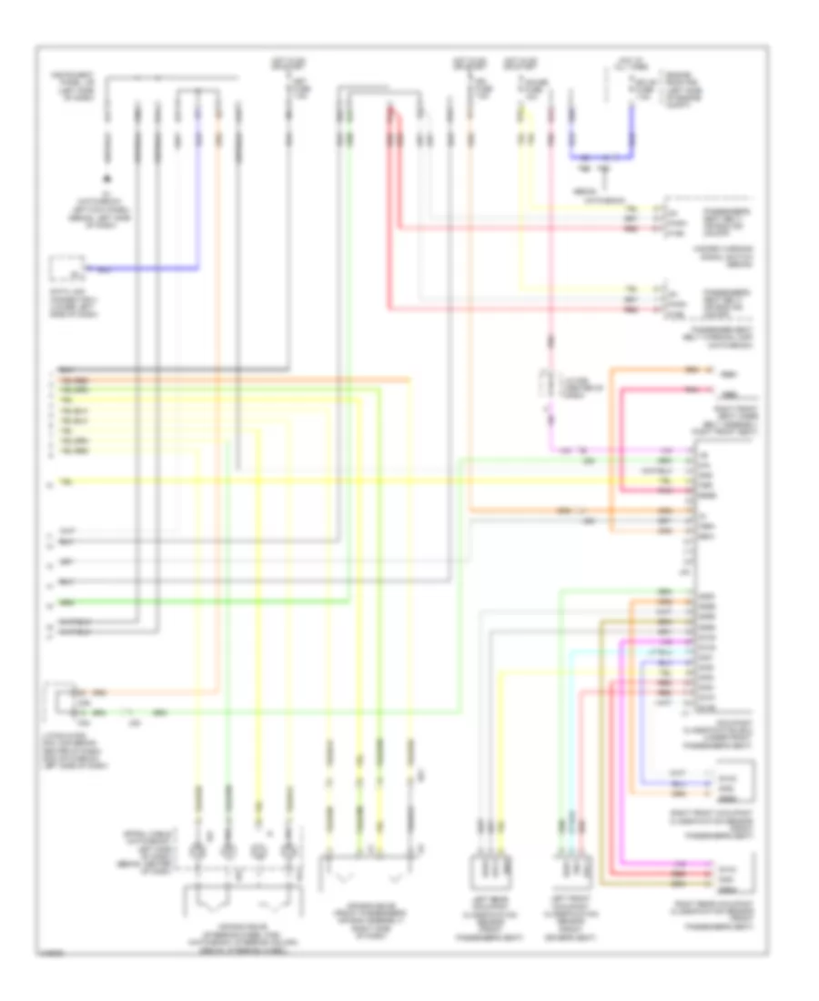 Supplemental Restraints Wiring Diagram (2 of 2) for Toyota Yaris 2011