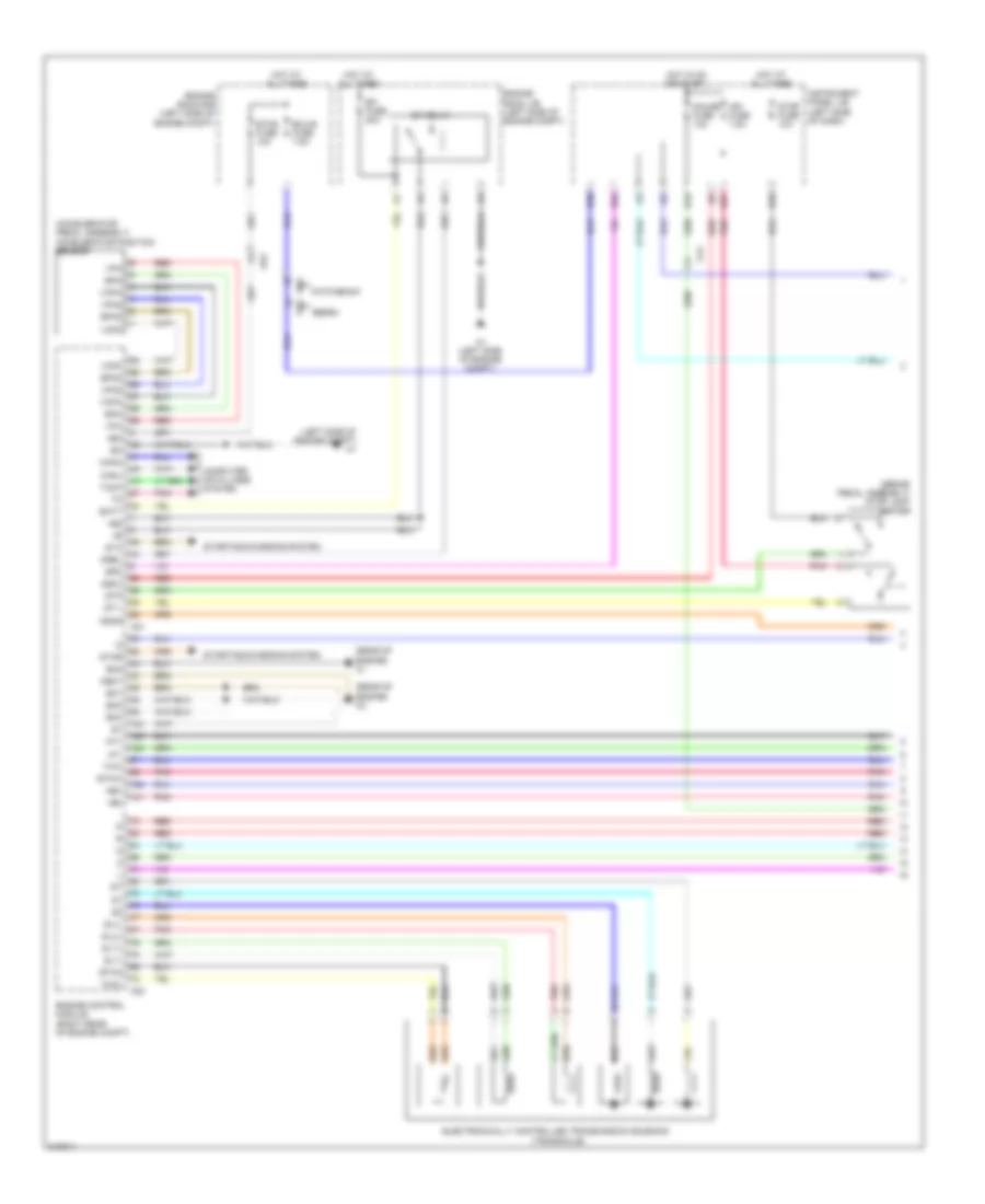 Transmission Wiring Diagram 1 of 2 for Toyota Yaris 2011