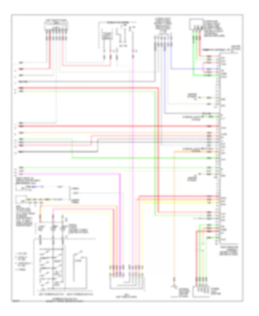 8 Speaker System Wiring Diagram without Navigation 2 of 2 for Toyota Camry Hybrid 2007