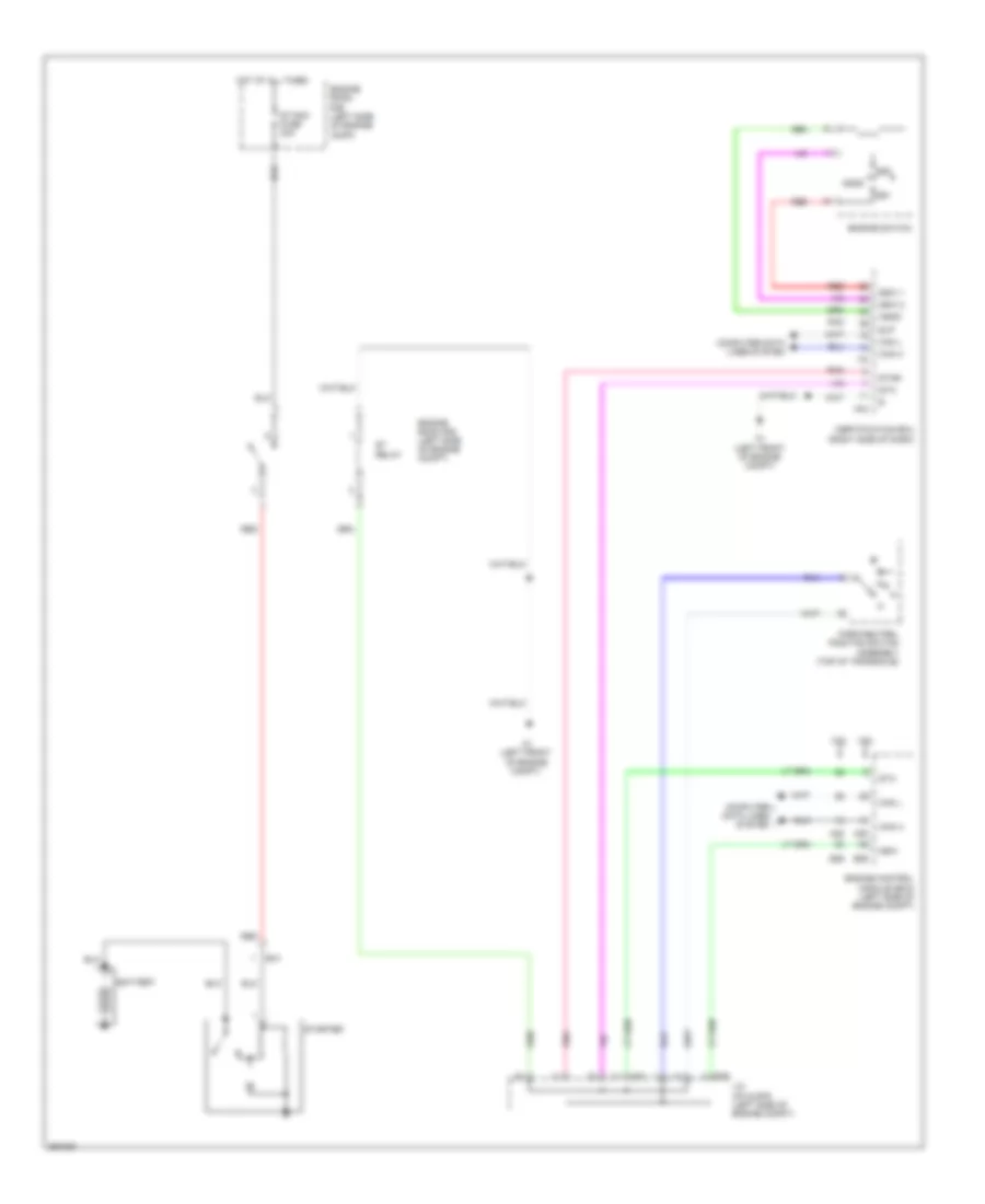 Starting Wiring Diagram, with Smart Key System for Toyota Camry SE 2014