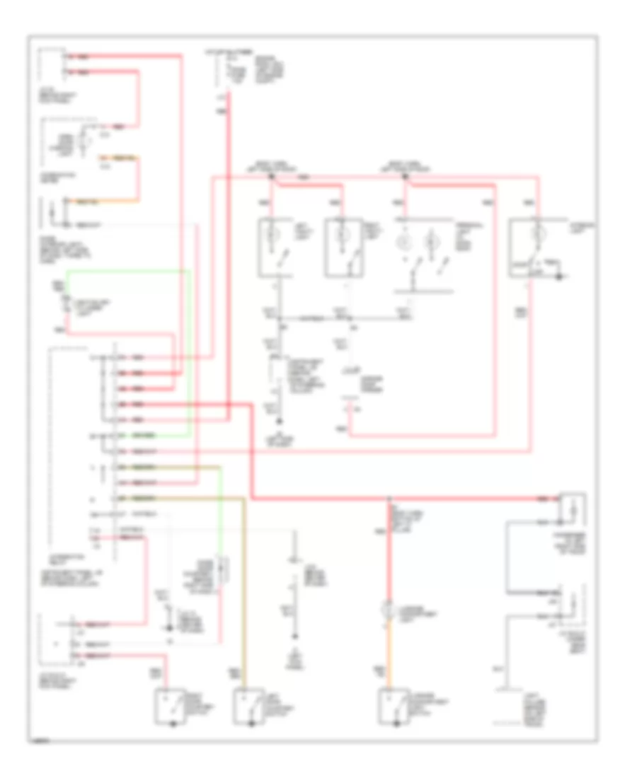 Courtesy Lamps Wiring Diagram, Coupe for Toyota Camry Solara SLE 2002