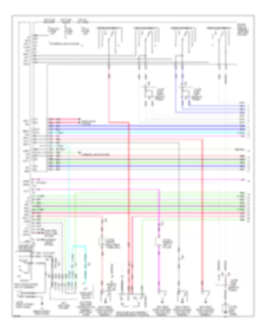 Forced Entry Wiring Diagram, without Smart Key System (1 of 3) for Toyota 4Runner Limited 2012