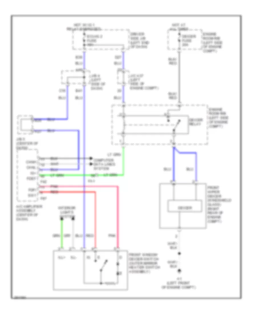 Front Deicer Wiring Diagram for Toyota 4Runner Limited 2012