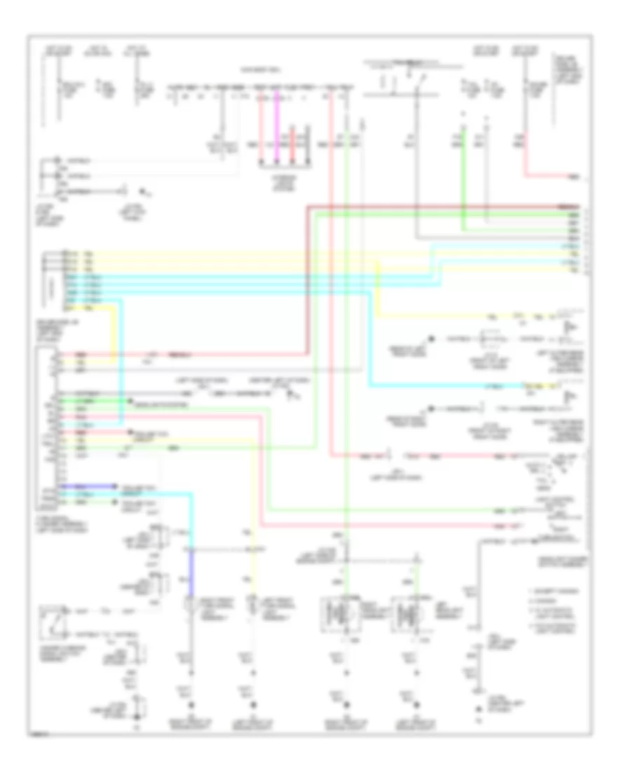Exterior Lamps Wiring Diagram 1 of 2 for Toyota 4Runner Limited 2012
