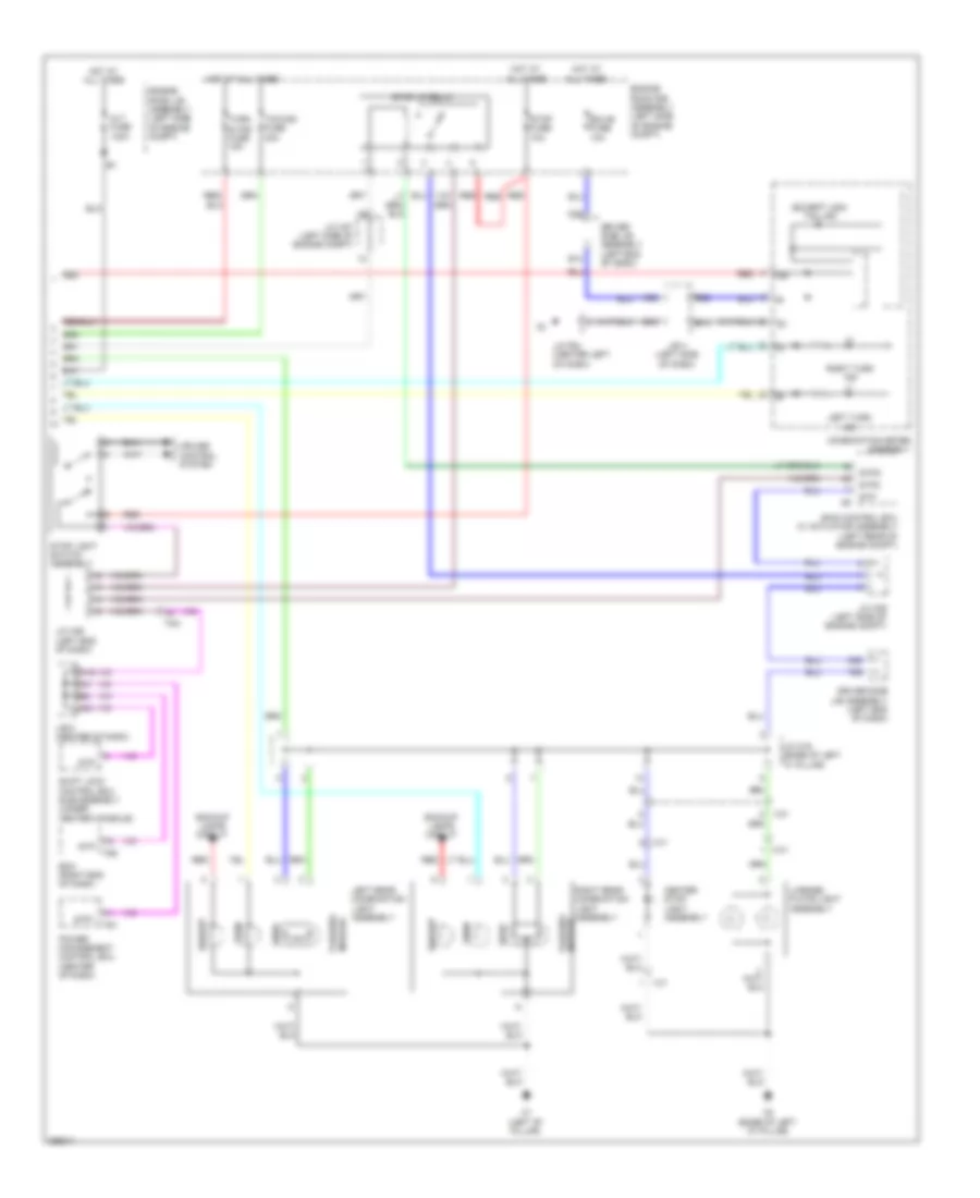 Exterior Lamps Wiring Diagram 2 of 2 for Toyota 4Runner Limited 2012