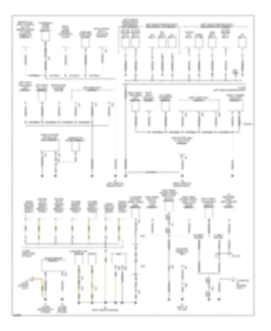 Ground Distribution Wiring Diagram 1 of 4 for Toyota 4Runner Limited 2012