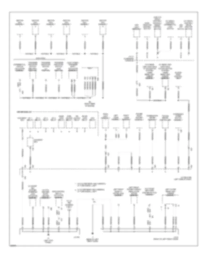 Ground Distribution Wiring Diagram 2 of 4 for Toyota 4Runner Limited 2012