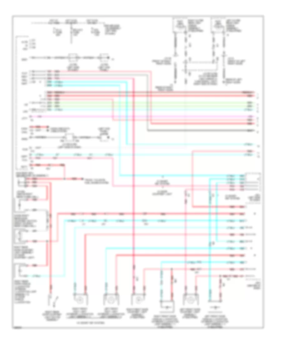 Courtesy Lamps Wiring Diagram 1 of 2 for Toyota 4Runner Limited 2012