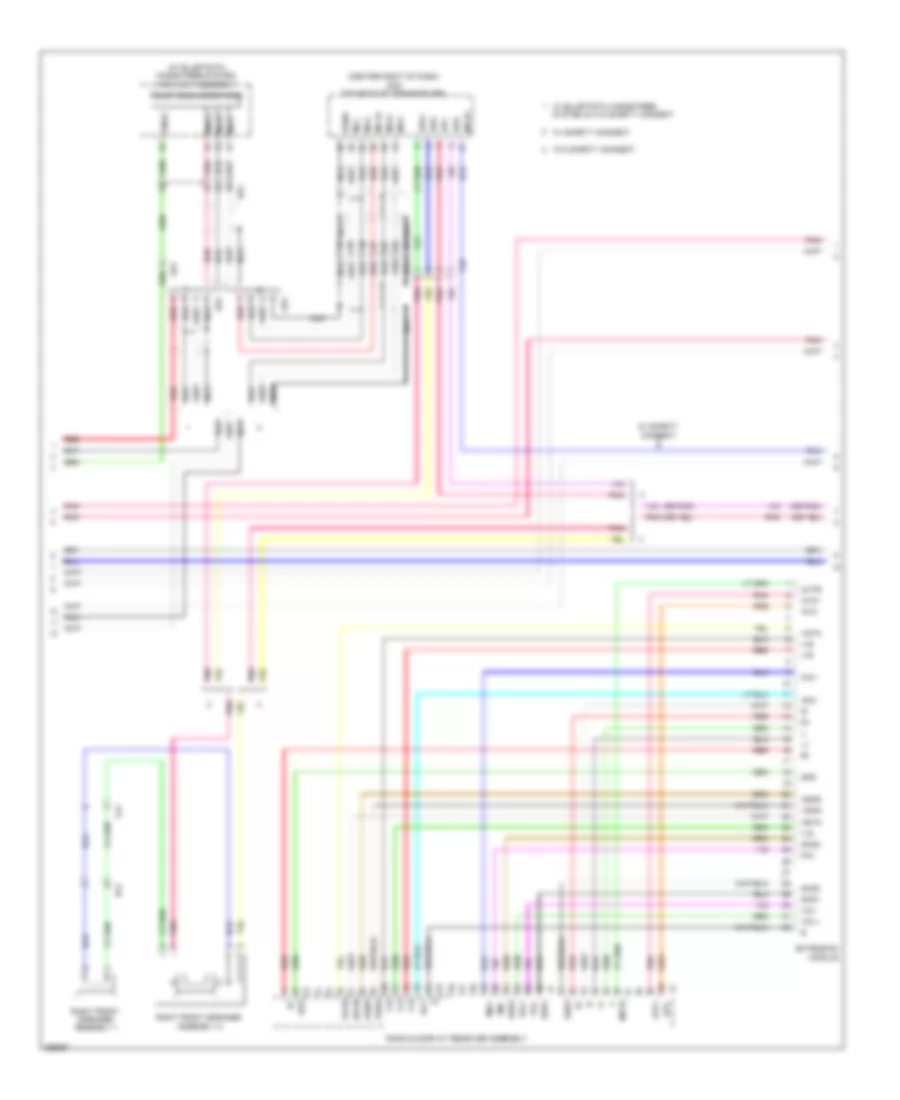 Navigation Wiring Diagram with Built in Amplifier 2 of 3 for Toyota 4Runner Limited 2012