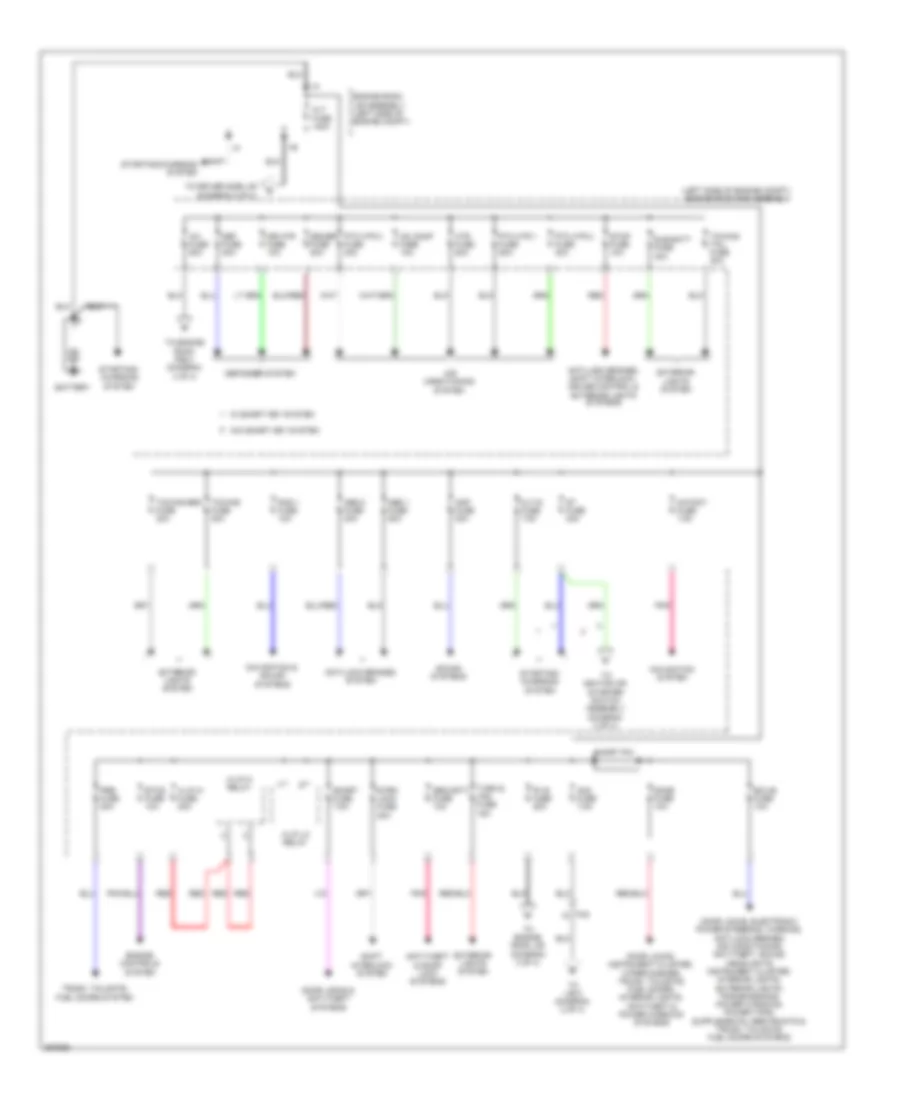 Power Distribution Wiring Diagram 1 of 4 for Toyota 4Runner Limited 2012