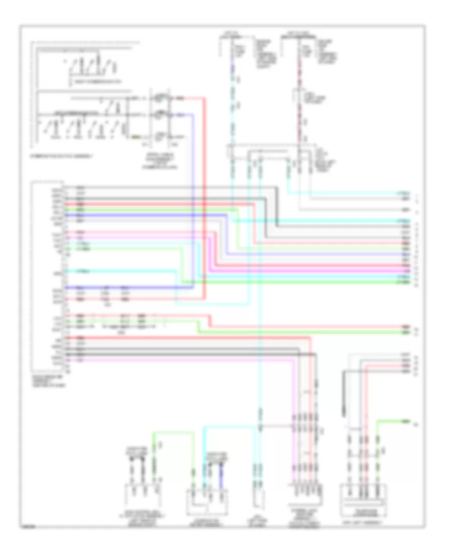 Radio Wiring Diagram without Navigation with Separate Amplifier 1 of 3 for Toyota 4Runner Limited 2012