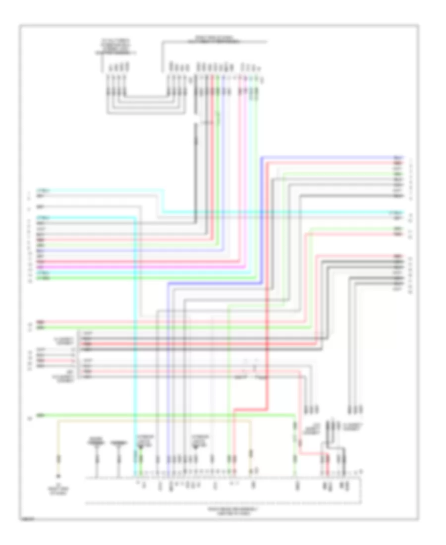 Radio Wiring Diagram without Navigation with Separate Amplifier 2 of 3 for Toyota 4Runner Limited 2012