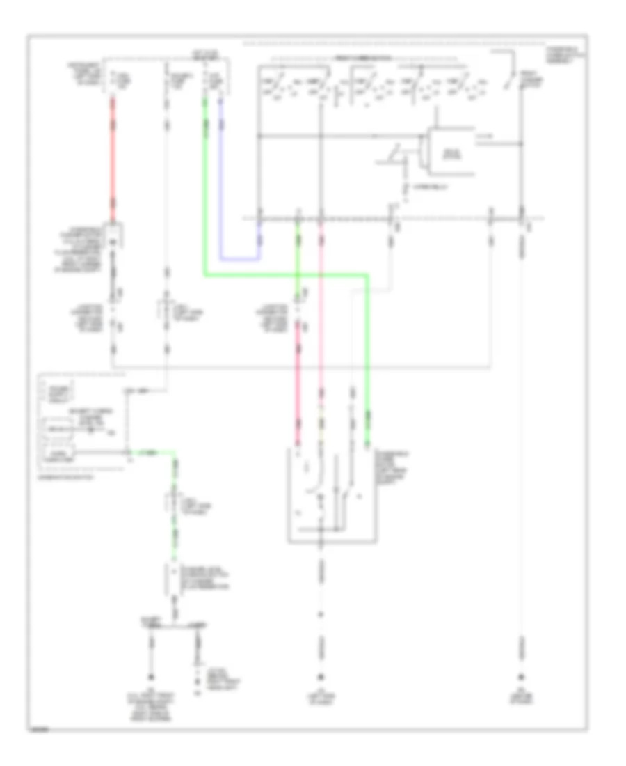 WiperWasher Wiring Diagram for Toyota Camry LE 2007