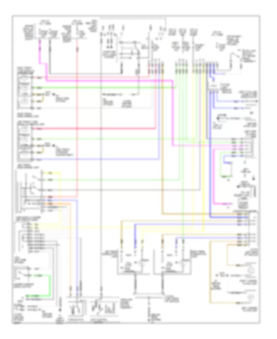 Exterior Lamps Wiring Diagram, Hybrid for Toyota Camry LE 2007