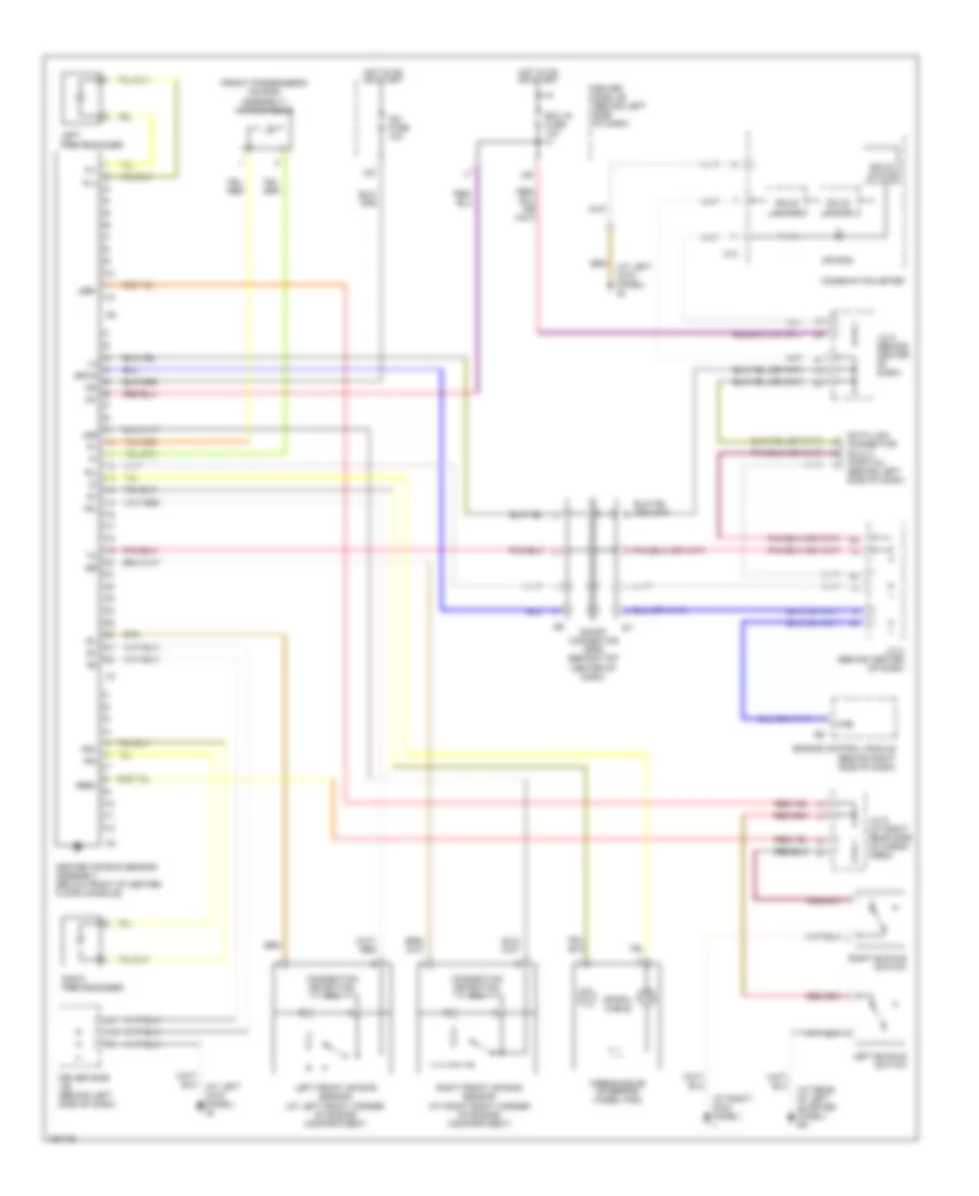 Supplemental Restraints Wiring Diagram for Toyota RAV4 EV 2003