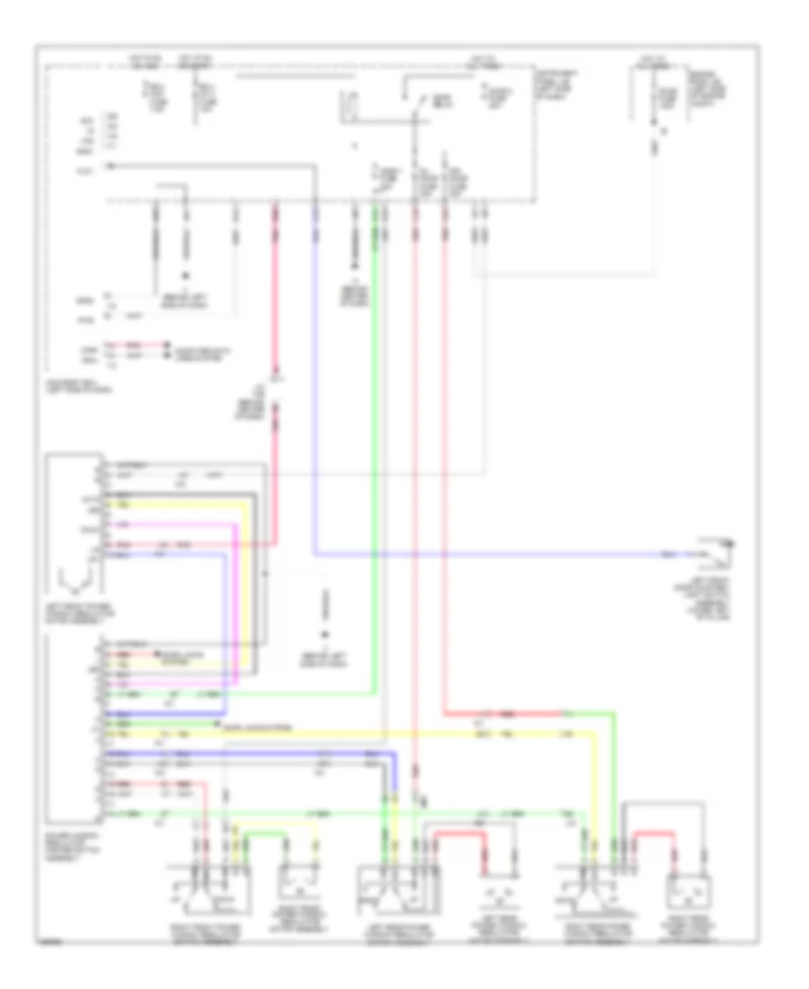 Power Windows Wiring Diagram, Hybrid for Toyota Camry XLE 2014