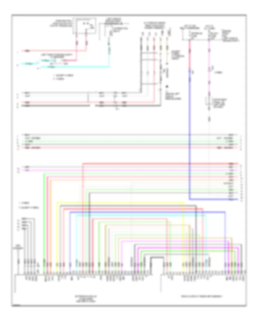 10-Speaker System Wiring Diagram, without Multi-Media Module (2 of 4) for Toyota Camry XLE 2014