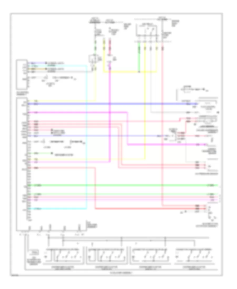 3.5L, Automatic AC Wiring Diagram (1 of 2) for Toyota Venza 2009