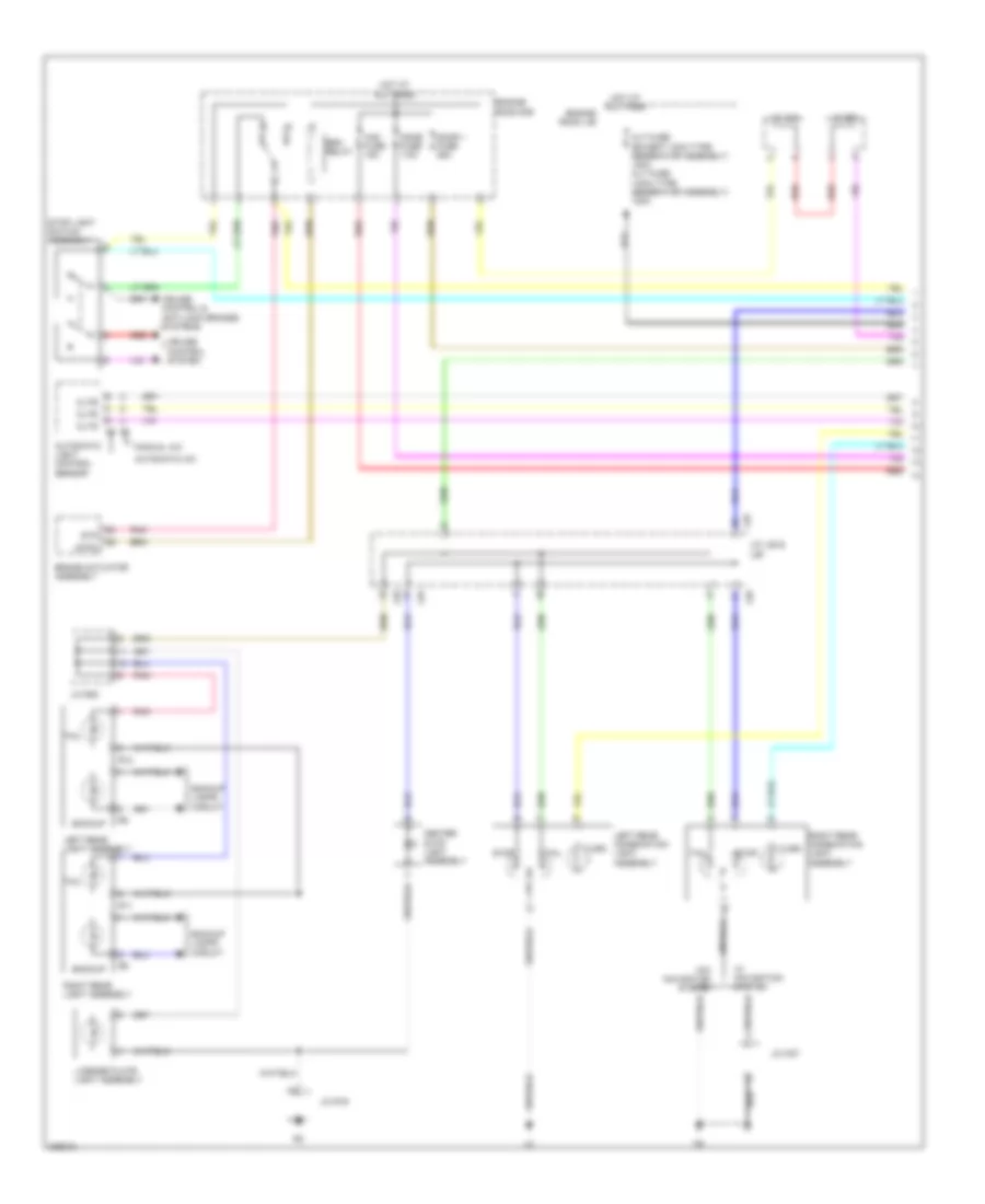 Exterior Lamps Wiring Diagram 1 of 2 for Toyota Venza 2009