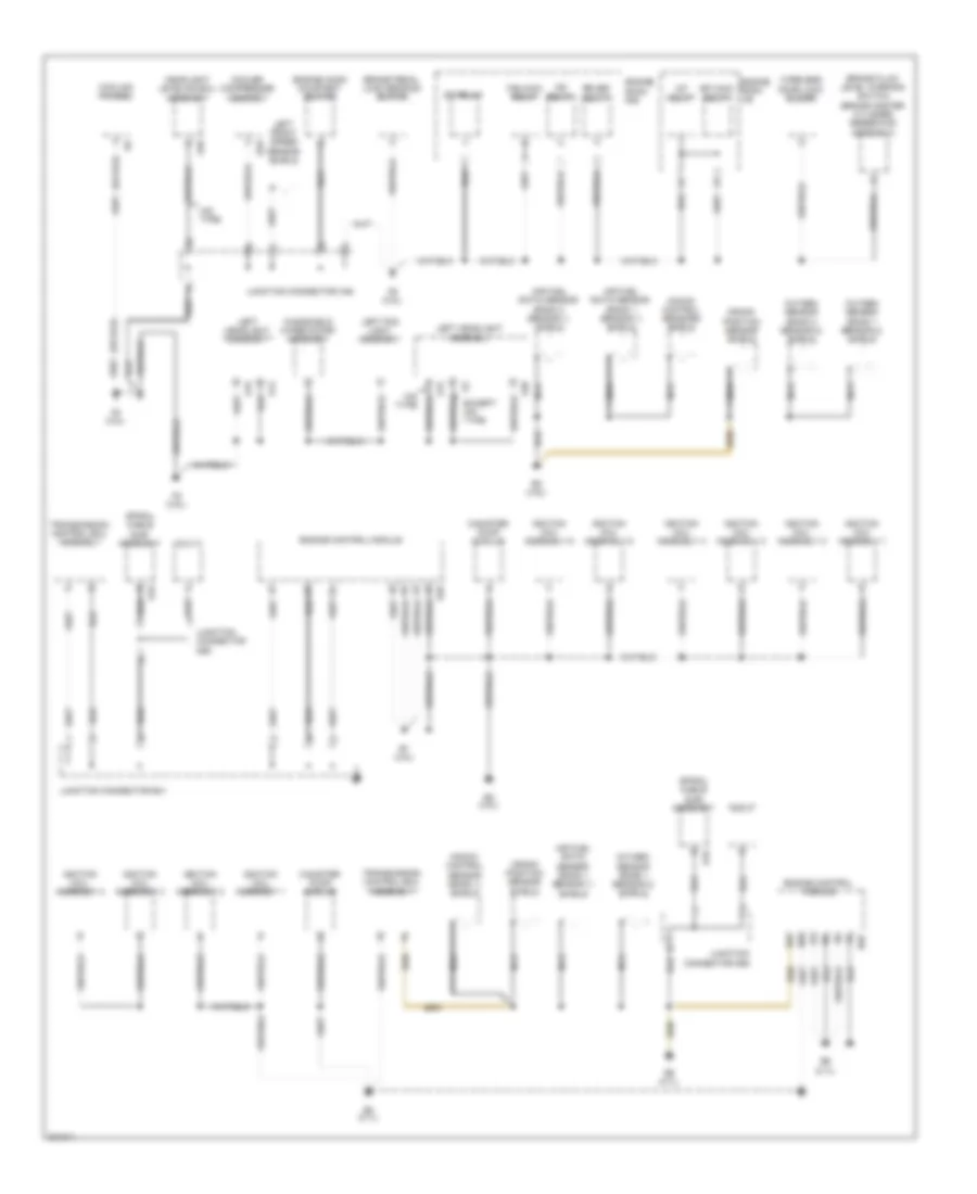 Ground Distribution Wiring Diagram 1 of 4 for Toyota Venza 2009