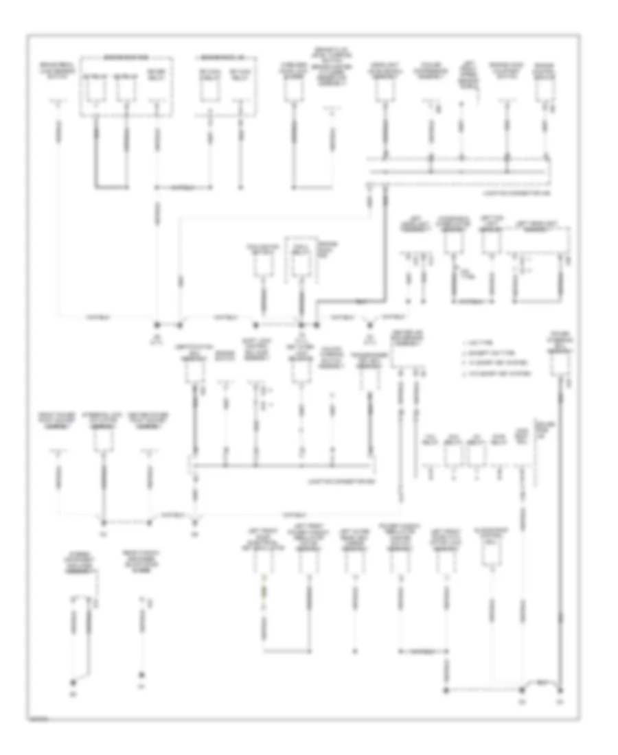 Ground Distribution Wiring Diagram (2 of 4) for Toyota Venza 2009