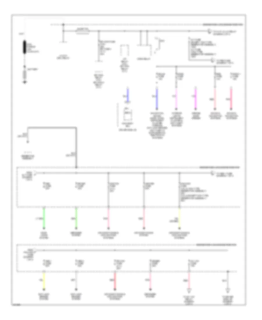 Power Distribution Wiring Diagram 1 of 4 for Toyota Venza 2009