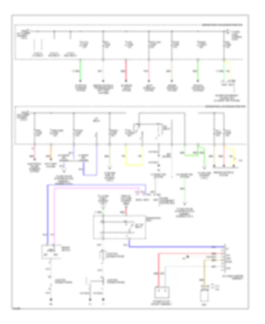 Power Distribution Wiring Diagram 2 of 4 for Toyota Venza 2009