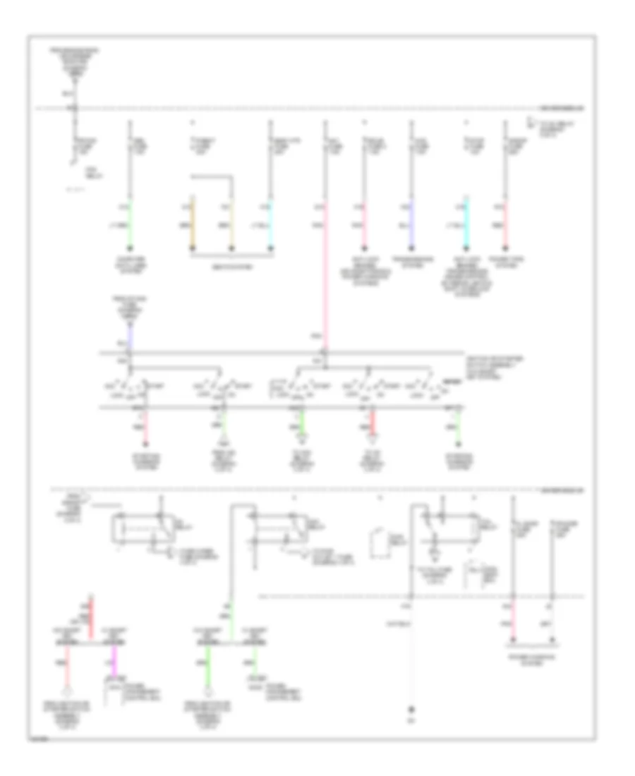 Power Distribution Wiring Diagram (3 of 4) for Toyota Venza 2009