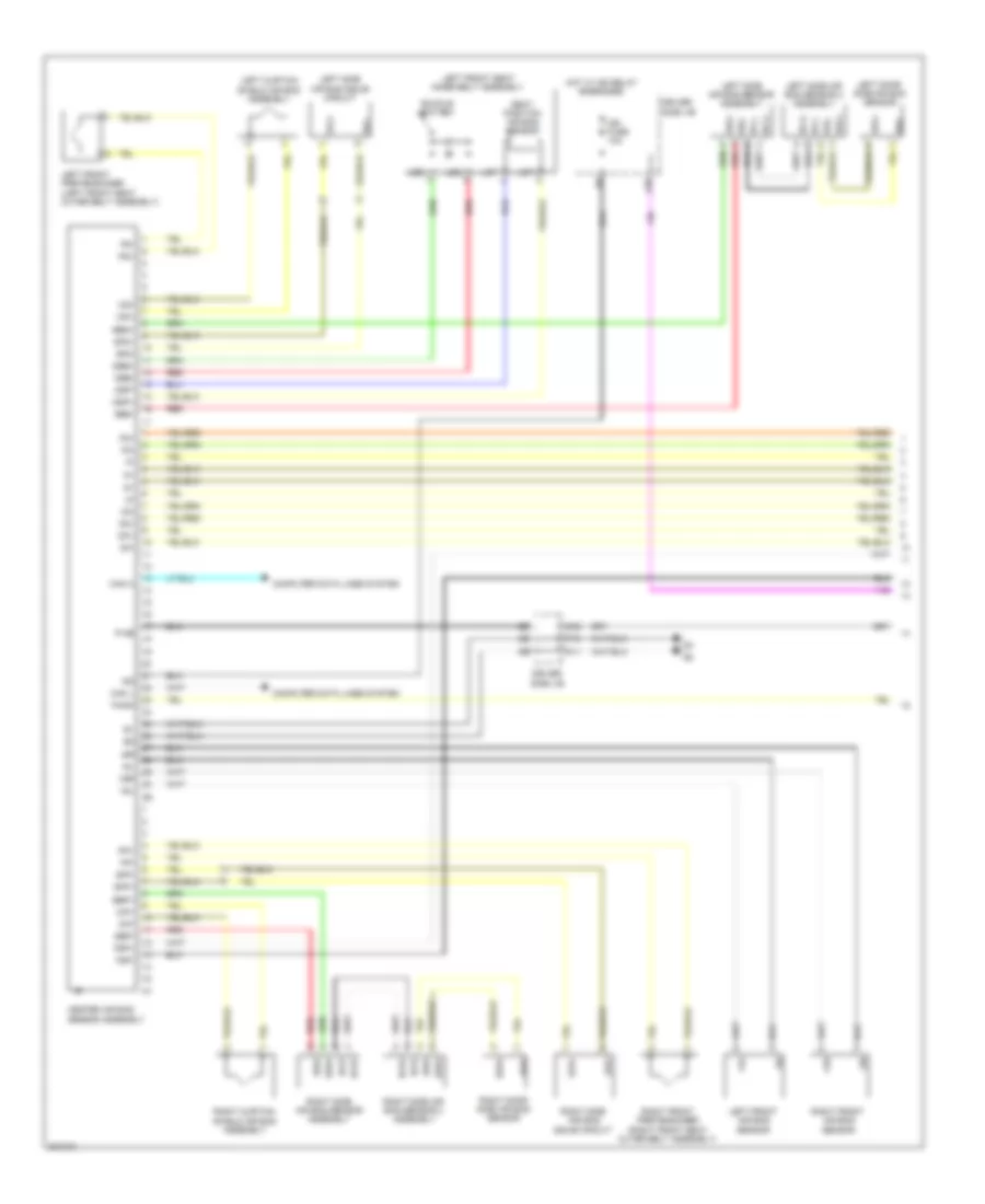 Supplemental Restraints Wiring Diagram 1 of 3 for Toyota Venza 2009