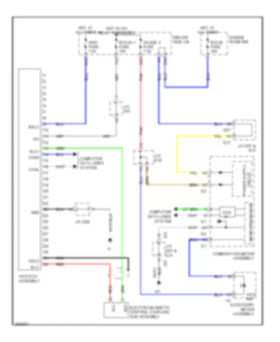 4WD Wiring Diagram for Toyota Venza 2009