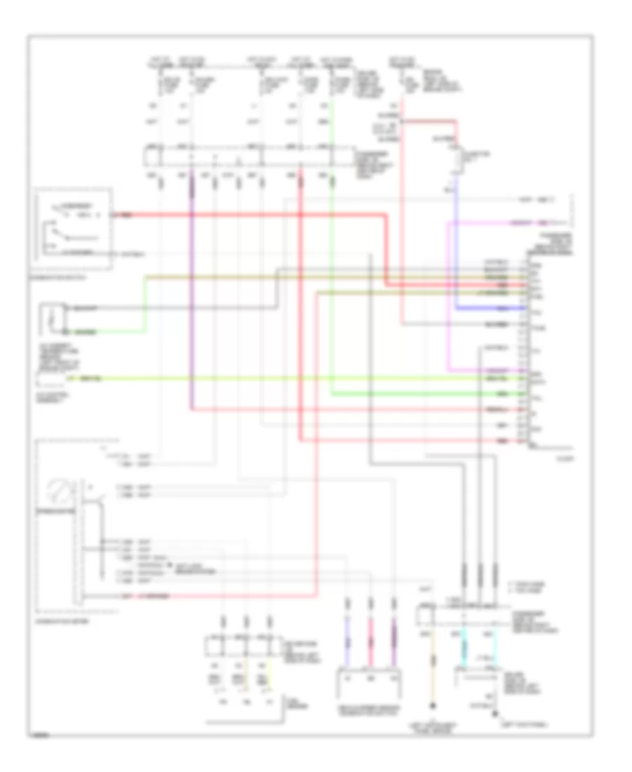 Clock Wiring Diagram with Auto A C for Toyota Camry XLE 2002