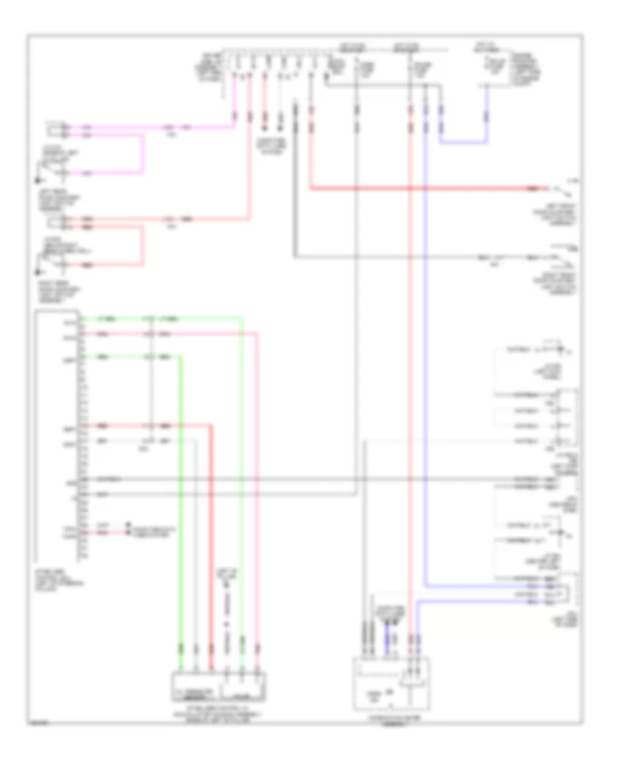 Electronic Suspension Wiring Diagram for Toyota 4Runner SR5 2012