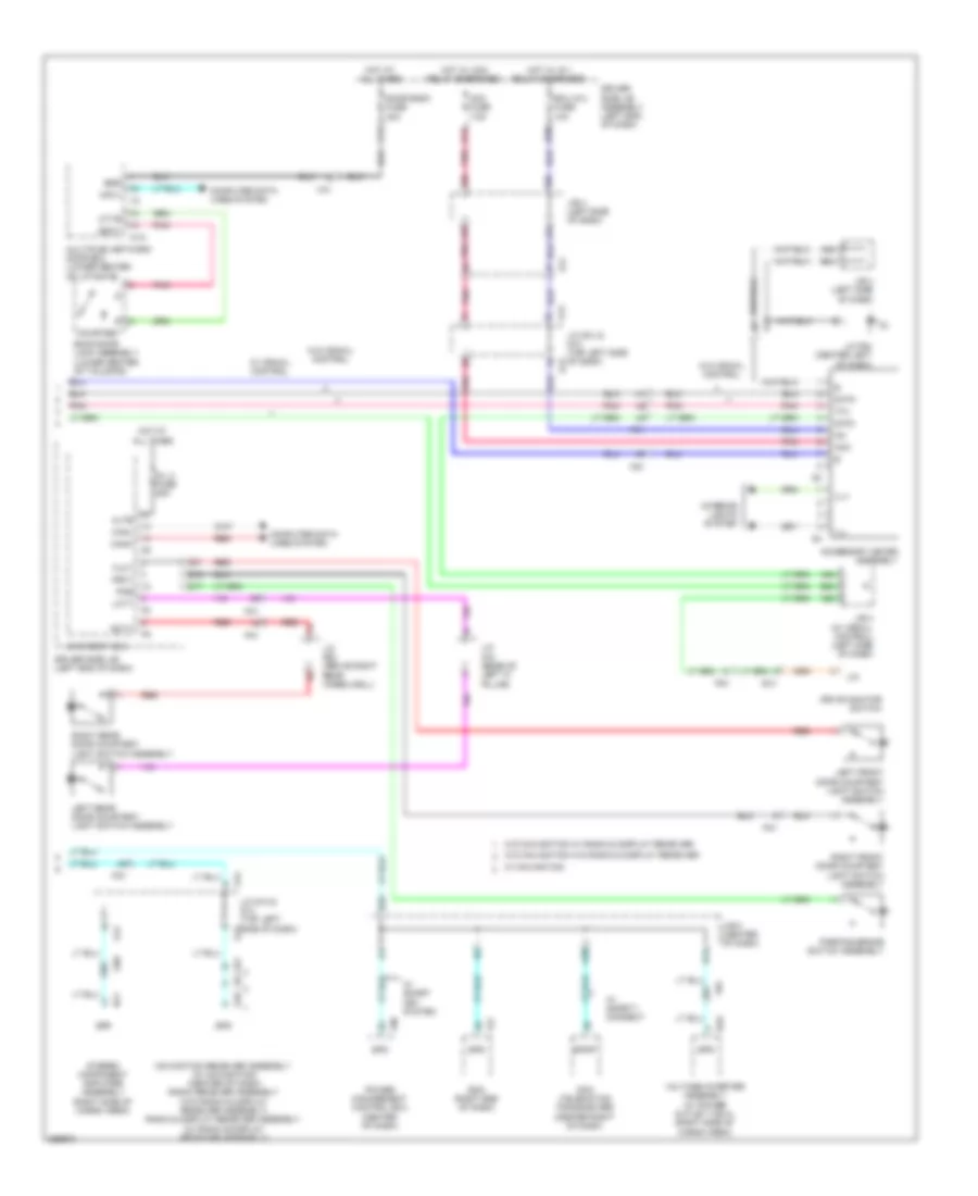 Instrument Cluster Wiring Diagram 2 of 2 for Toyota 4Runner SR5 2012