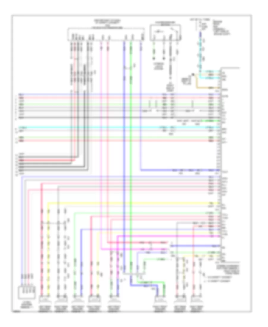Navigation Wiring Diagram, with Separate Amplifier (3 of 3) for Toyota 4Runner SR5 2012