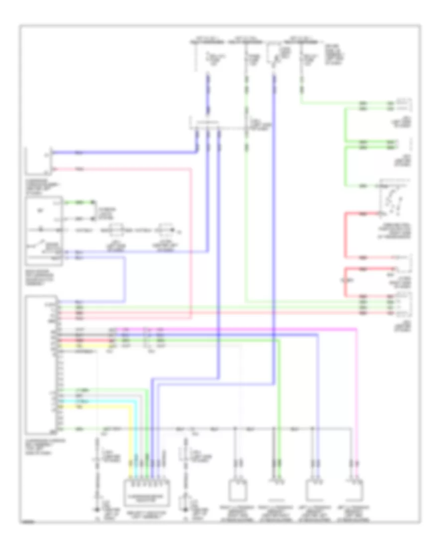 Parking Assistant Wiring Diagram for Toyota 4Runner SR5 2012