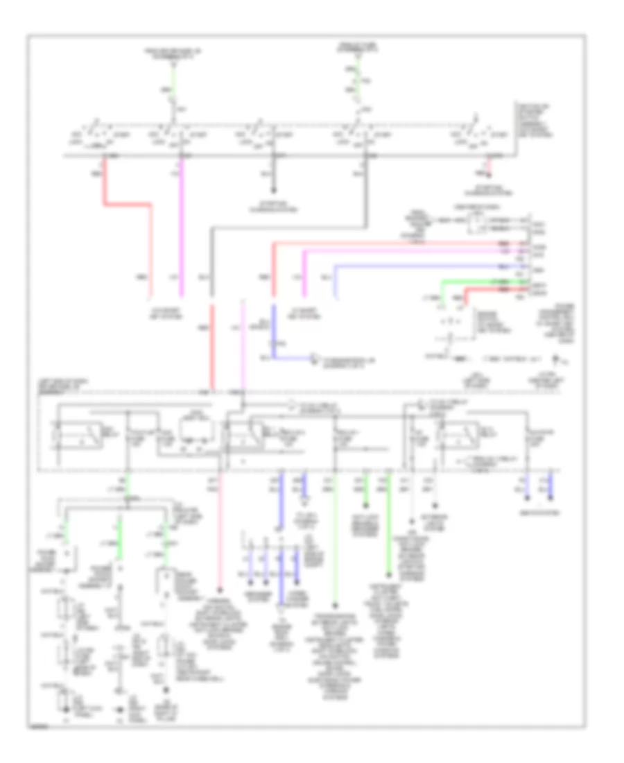 Power Distribution Wiring Diagram (2 of 4) for Toyota 4Runner SR5 2012