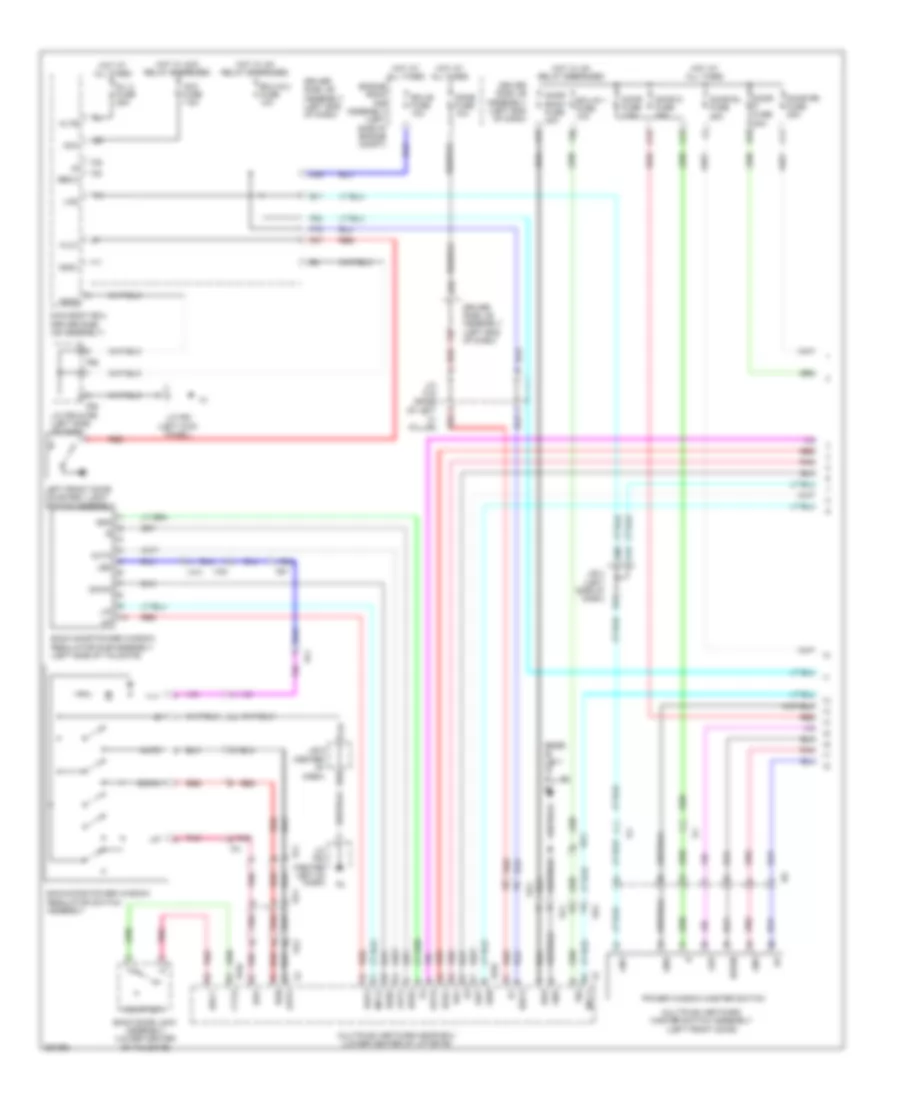 Power Windows Wiring Diagram 1 of 2 for Toyota 4Runner SR5 2012