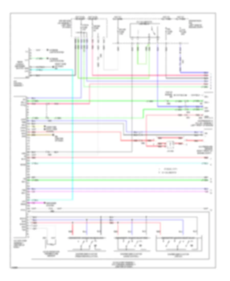 Automatic AC Wiring Diagram (1 of 2) for Toyota Corolla L 2014