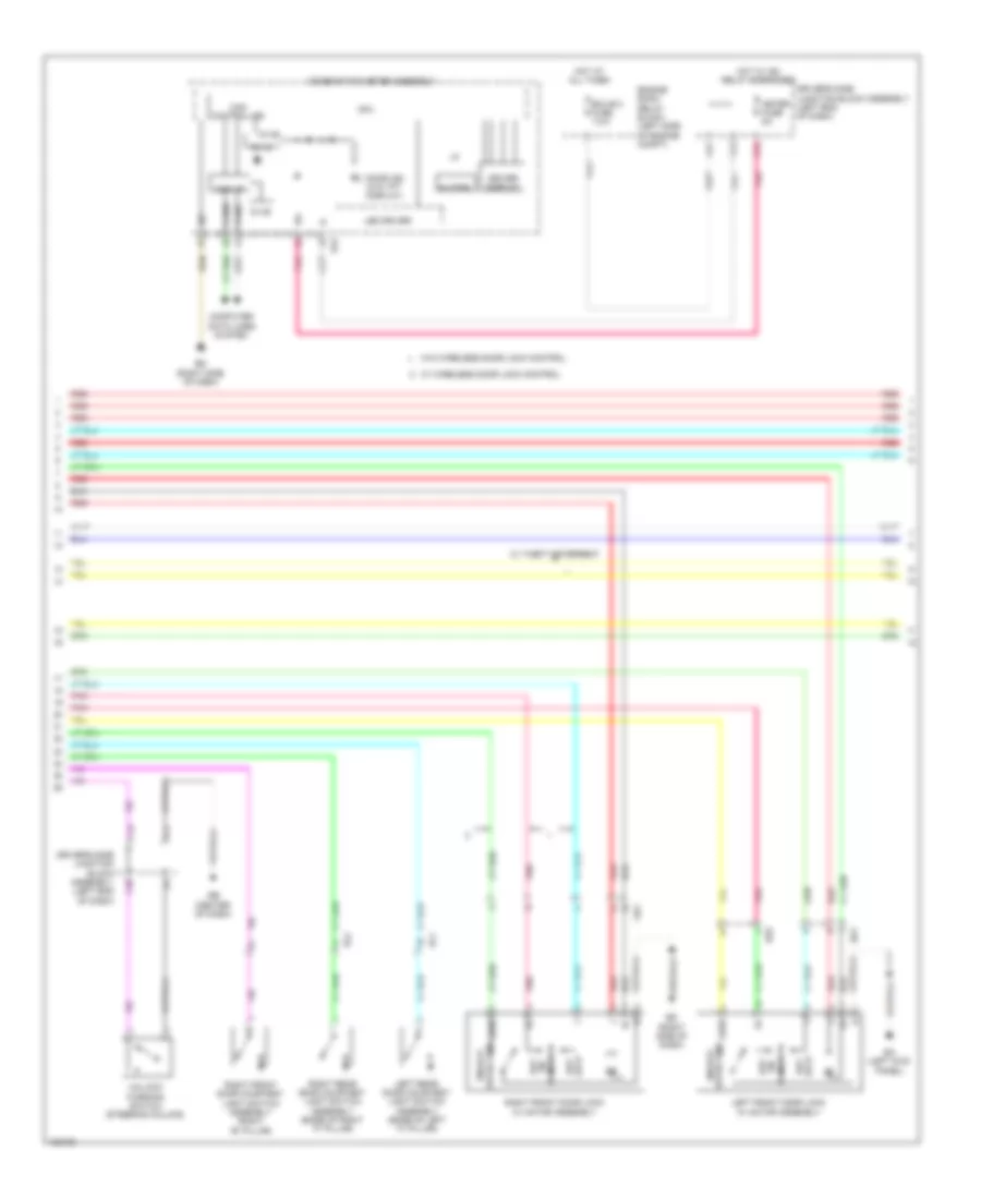 Forced Entry Wiring Diagram, without Smart Key System (2 of 3) for Toyota Corolla L 2014