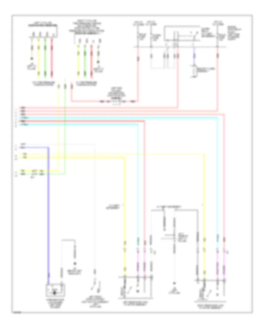 Forced Entry Wiring Diagram, without Smart Key System (3 of 3) for Toyota Corolla L 2014