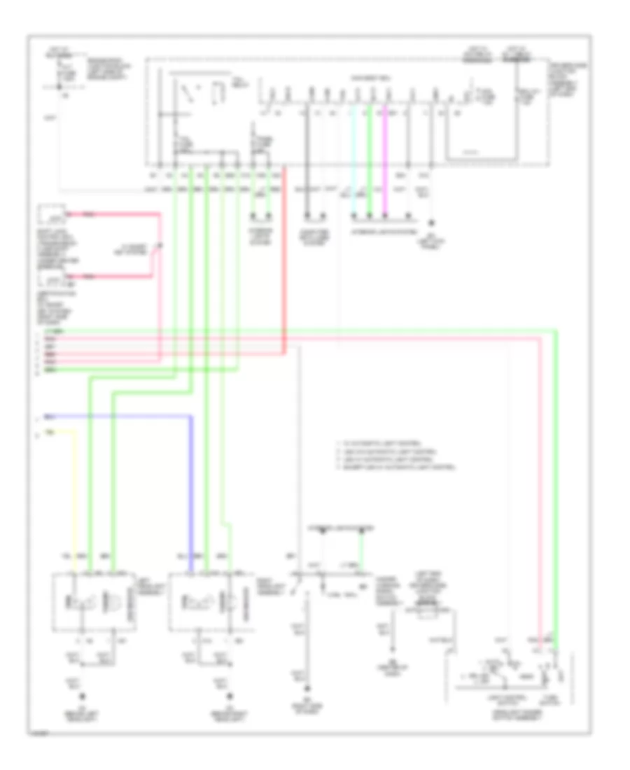Exterior Lamps Wiring Diagram (2 of 2) for Toyota Corolla L 2014