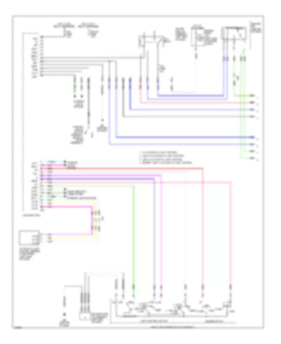 Headlights Wiring Diagram 1 of 2 for Toyota Corolla L 2014