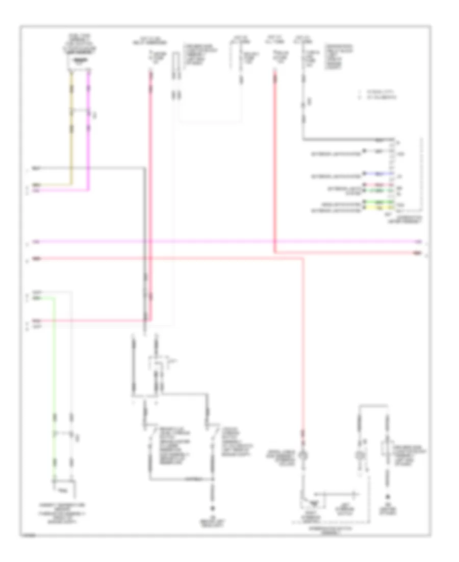 Instrument Cluster Wiring Diagram 2 of 3 for Toyota Corolla L 2014