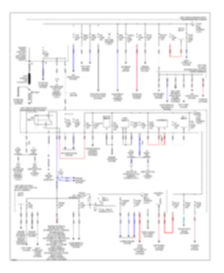 Power Distribution Wiring Diagram 1 of 3 for Toyota Corolla L 2014