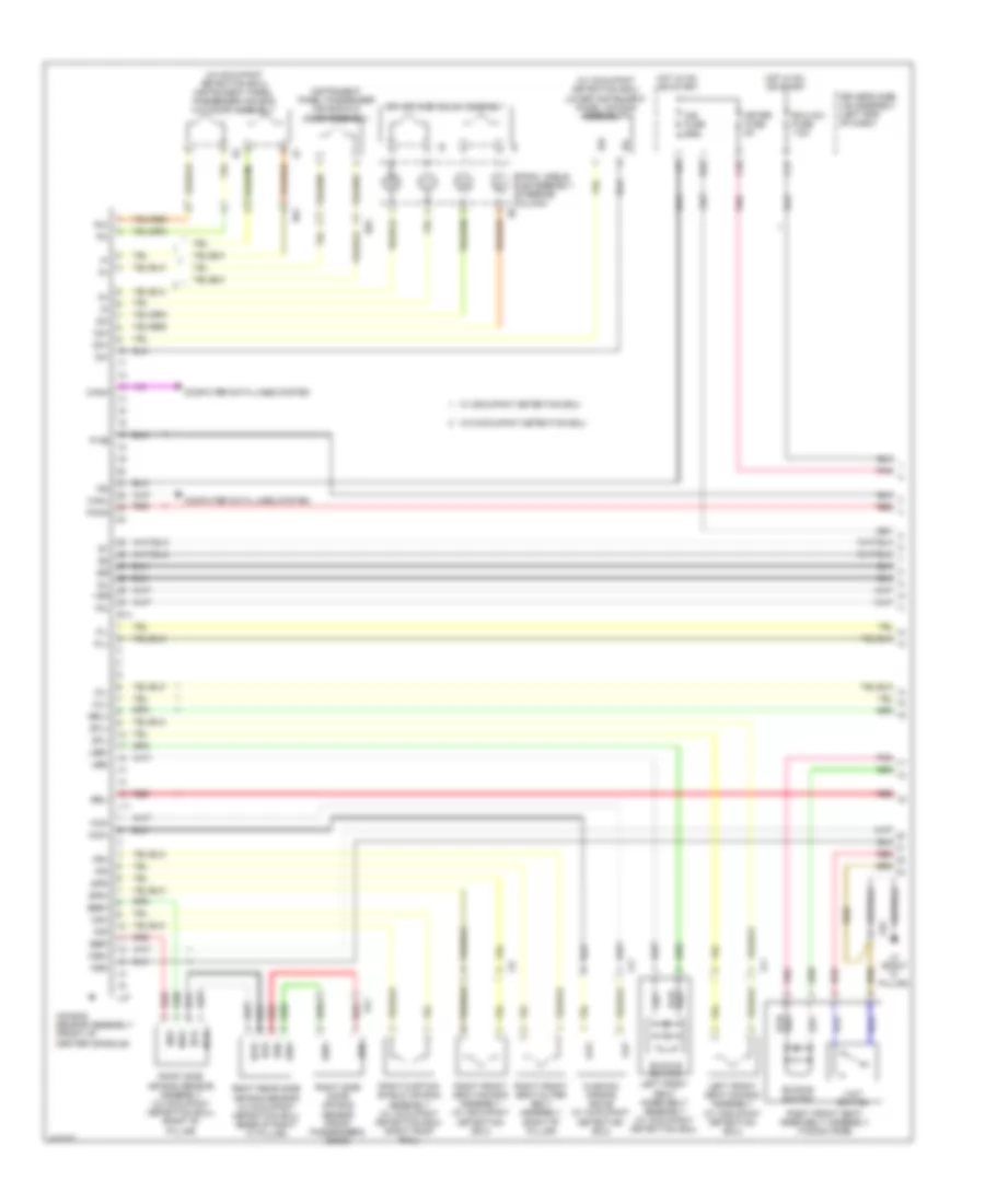 Supplemental Restraints Wiring Diagram 1 of 2 for Toyota Corolla L 2014